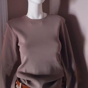 Zara Shoulder Pad Knit Sweater